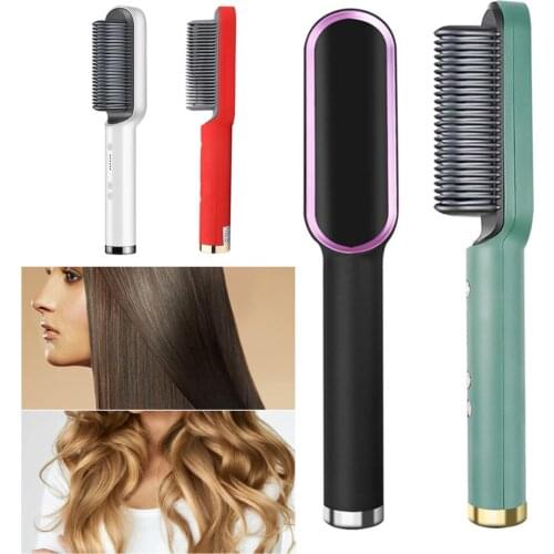 Multifunctional Hair Straightener Curler Flat Iron Tourmaline Ceramic Hair Straighting Curling Irons Corrugation Styler Hot Comb