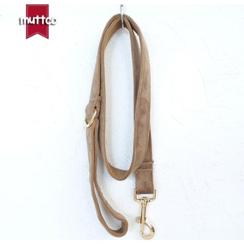 MUTTCO retailing adjustable collar THE AMBER flexible leash set for pets security training leash 5 sizes UDC079J