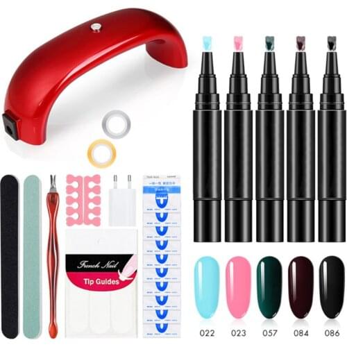 Gel Nail Polish Set Nail Set UV LED Lamp Dryer with Nail Gel Polish Kit Soak Off Manicure Tool