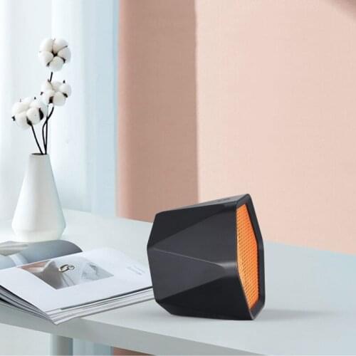 600/1000W Silent Mini Electric Heater Temperature Control Hexagonal Desktop Heating Warmer Air Fan Home Office