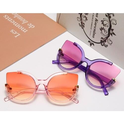 Dazzle Colour Sunglasses Cool Oversized UV400 Black Woman Fashion PC Sun Glasses 2021