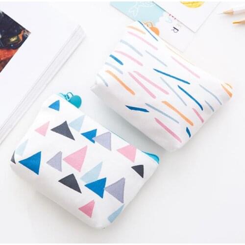 Party gift bag wedding party stripes canvas coin purse mini wallet birthday shower hen night favors zipper bags Storage package