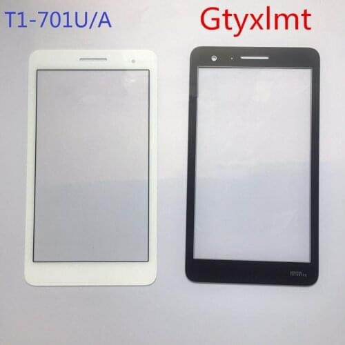 Retail/Wholesale Front Outer Screen Glass Lens Replace For Huawei MediaPad T1 7.0 T1-701U T1-701 Free tools