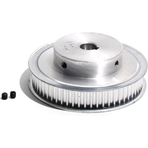 HTD5M Timing Pulley 72T 16mm Belt Width 72Teeth Gear Belt Pulley With Keyway 19/20/22/25mm Bore Aluminum Alloy 5M Toothed Pulley