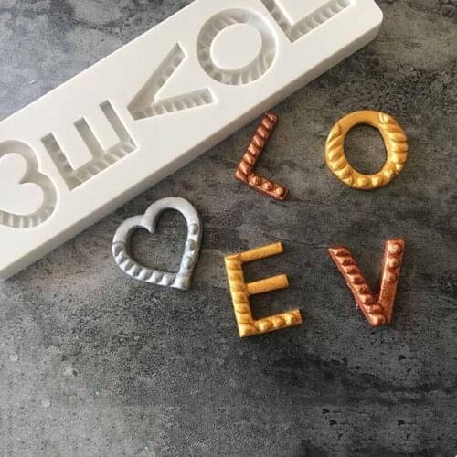 Love / Letter Silicone Mould Gumpaste Mould, Sugarcraft, Kitchenware Resin Gypsum Candle and other craft accessories mould