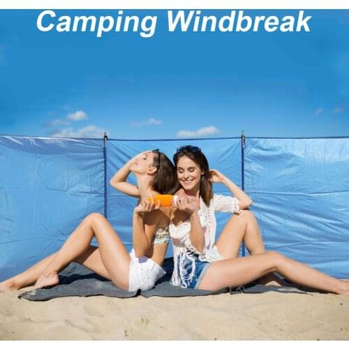 Folding Camping Windscreen Beach Windshield Shelter Outdoor Picnic Sidewall Privacy Panel Partition Wall (without Support Rods)
