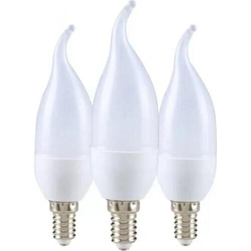 10pcs / lot Led Candle E14 9W AC220V Save Energy spotlight Warm / cool white chandlier crystal Lamp Ampoule Bombillas Home Light