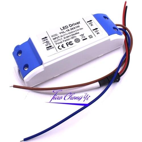 Led Power Supply 18-36W DC50- 130V 300Am adapter AC85-277V to Led Driver 50-120v for Led down light