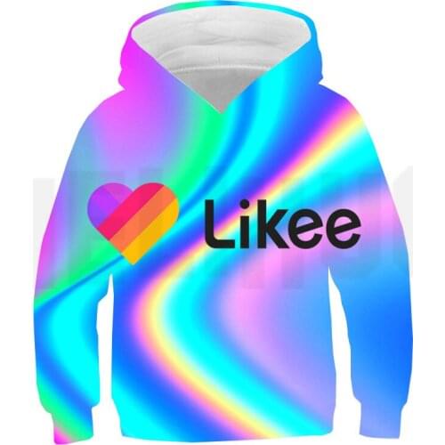 Russia Type Likee Video App Hoodies Women Sweatshirt Kids Adults Pullover Men Teenager Streetwear Harajuku 3D Print Likee Clothe