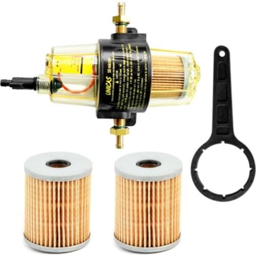 UF-10K Water Separator Assembly With transparent Bowl and elements For Yamaha Suzuki Tohatsu Mercury Outboard Engine