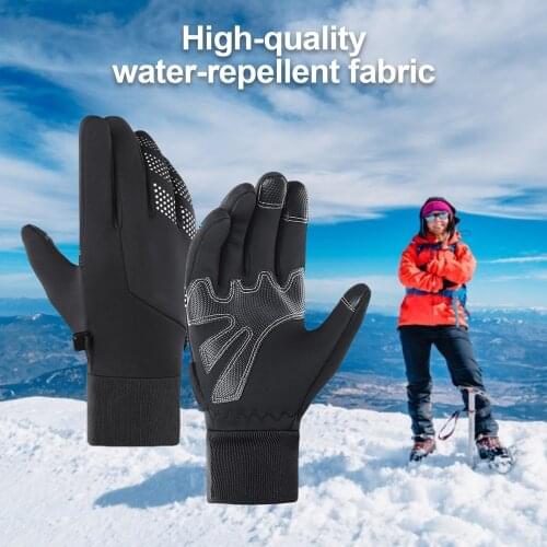 M/L Outdoor Warm Cycling Gloves Waterproof Sports Gloves Touch Screen Design For Fitness Mountaineering Camping Cycling