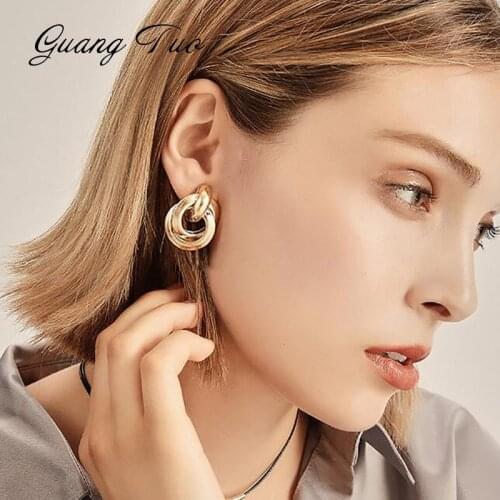 Vintage Metal Stud Earring For Women Trendy Punk Statement Luxury Party Gift Earrings Fashion Jewelry Wholesale