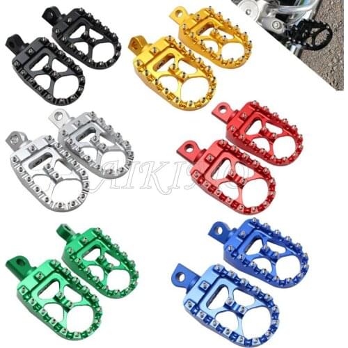 1pair Motorcycle Universal CNC Footpeg Footrest Pedal For Harley Sportster Iron 883 Bobber Chopper Fatboy Wide Glide Dyna