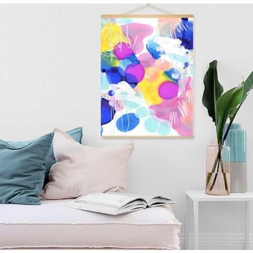 Abstract Colorful Bubbles Wall Art Pictures Canvas Painting Nordic Posters and Prints Canvas Pictures for Living Room Home Decor