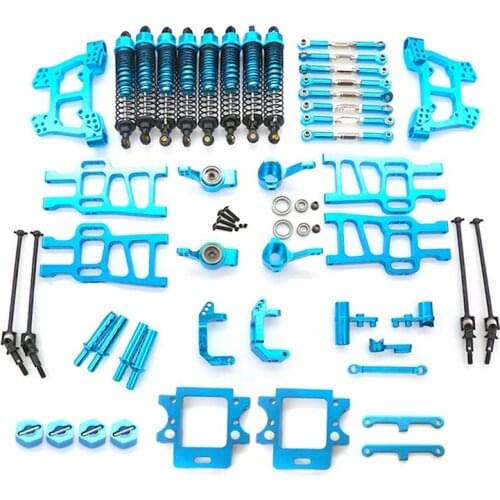 Metal Upgrade Parts Kit Shock Absorber Suspension Arms for HSP 94111 94108 1/10 RC Car Monster Truck Accessories
