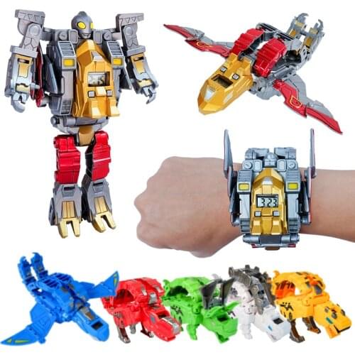 Steel Dragon Shape-Shifting Robot Children Watch Ultraman The Boy Children Toy Dinosaur Kids Watches