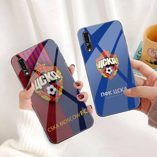 Russian Football Cska Moscow Phone Case Tempered Glass For Huawei P30 P20 P10 lite honor 7A 8X 9 10 mate 20 Pro