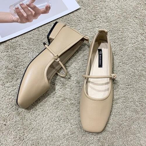 DEPKSLY Women's Ballet Flats With Heels