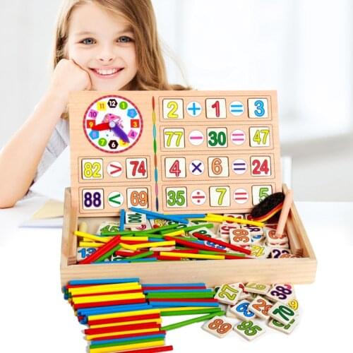 Kids Early Mathematical Knowledge Montessori Educational Wooden Learning Toys For Children Girls Boys 2 to 4 years old learning