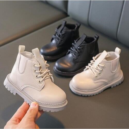 Kids Boots Autumn Winter Children Fashion Short Boots Baby Shoes Boys Ankle Boot Girls Warm Brand Shoes Fur Shoes
