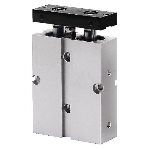 Dual Rod Double Shaft Double Bar Cylinder Action Pneumatic Air Cylinder Bore TN16-20/30/40/50/60