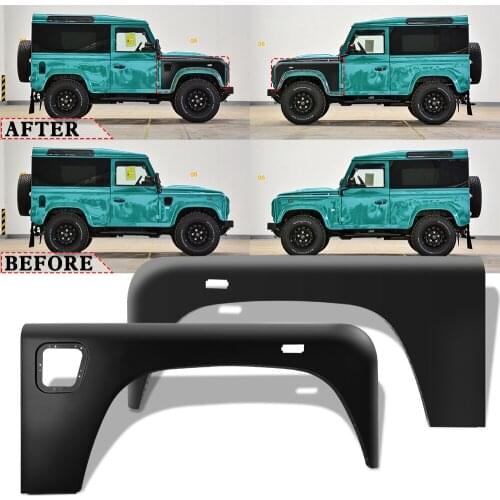 Hot sale off road vehicle auto parts fit for Land Rover Defender Aluminum Alloy Front Fender Guard