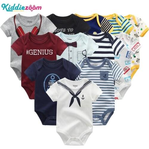 Newborn baby Clothing Sets 100%Cotton Summer baby rompers Short sleeve Clothes Bodysuit Baby Clothes Ropa bebe Baby Boy Clothing