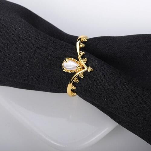 Simple Gold Color V Chevron Rings Geometrical Irregular Ring Set Lady Charm Fashion Jewelry Accessories Midi Rings 2021