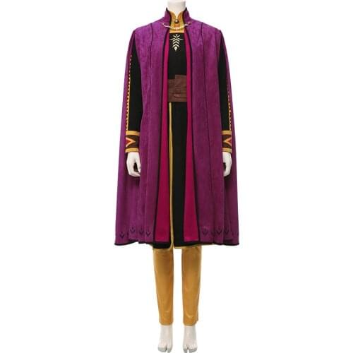 Anna Queen Costume Snow Ice Pricess Cosplay Adult Women Custom Halloween Christmas Carnival Full Set Party Fancy Dress