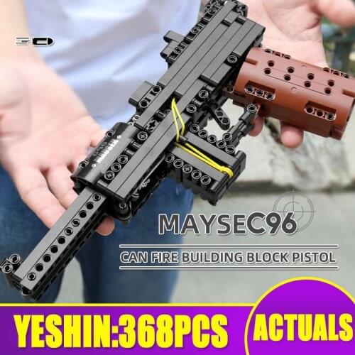 MOULD KING 14011 Gun Model 368PCS The MOC C96 Pistol Set Building Block Assembly Gun Bricks Toys Christmas Gifts For Kids