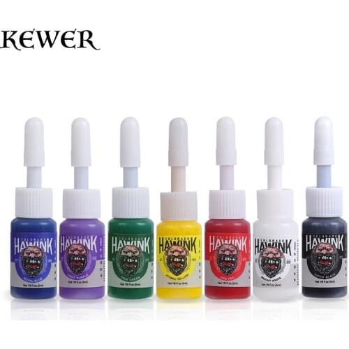 7 Colors Tattoo Ink Set 5ml Professinal Pigment Microblading Semi Permanent Makeup Pigment for Body Tattoo Art tattoo supplies