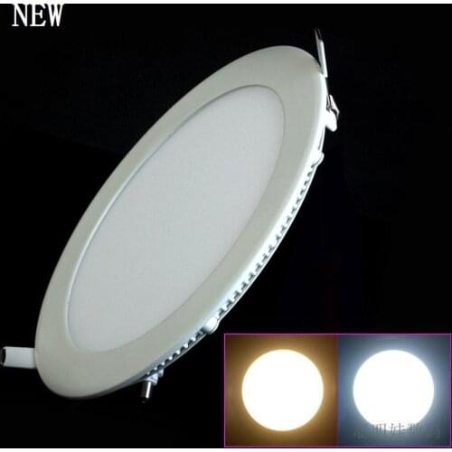 Low Price!!3W 4W 6W 9W 12W 15W 25W LED Ceiling recessed downlight/round LED Panel Light 20pcs/lot DHL/Fedex Free shipping