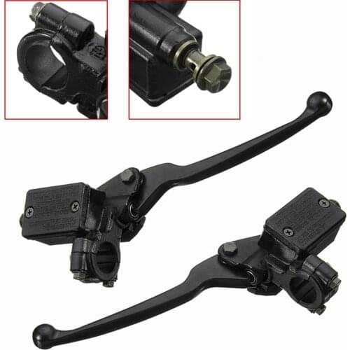 New 1x 8mm Universal Motorcycle Handlebar Hydraulic Brake Clutch Master Cylinder Lever Bike