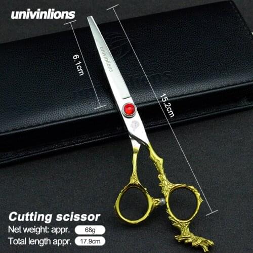 6" engraved scissors 440C hair scissors hairdressing scissors kit barber hot shears for hair salon de coiffure barber shears