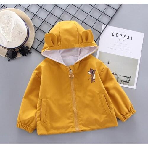 Kids Coats Spring and Autumn Kids Jacket New Korean Version New Long Sleeves 1-4 Years Old Baby Boy Coat