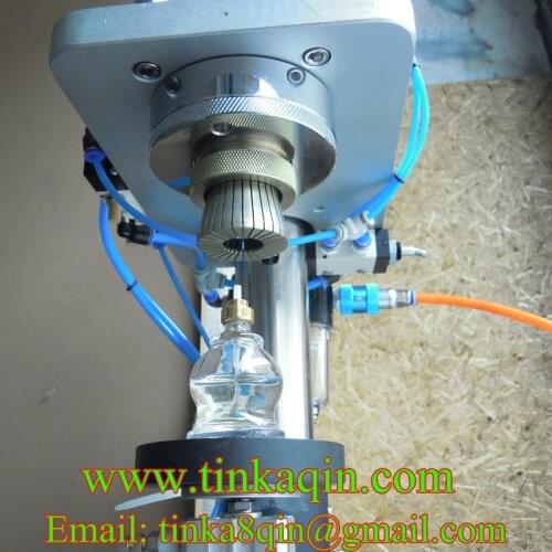 Pneumatic perfume bottle sealing machine Aluminum cover lock machine Glass bottle Sealer Oral liquid bottle sealing machine Perf