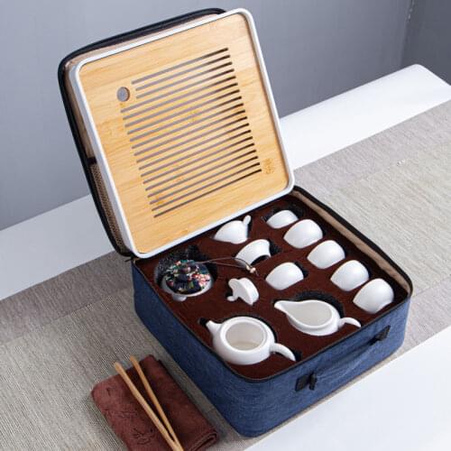 Portable Travel Creative Tea Set Vintage Luxury Simple Handmade Tea Set Porcelain Organizer Juego De Te Teaware Sets DI50CJ