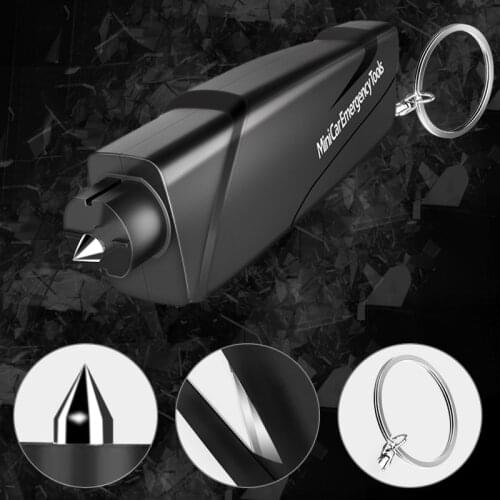 Hand held Disassembly Tools for Car Glass Window Breaker accessories Life saving Escape Seat Belt Cutter with Portale Keychain