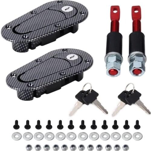 SDAO Car hood lock Racing modified parts Front cover lock Carbon Engine cover lock Universal