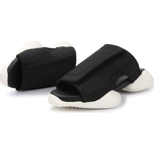 High Platform Slippers White Black Hook Leisure Outdoor Mens Sandals Hot Slides