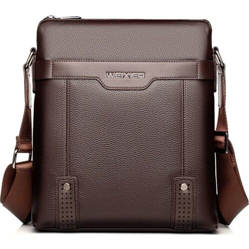 OCEHNUU New Crossbody PU Leather Bag Men Small Single Travel Shoulder Bags Male Business Men Messenger Bags High Quality Retro