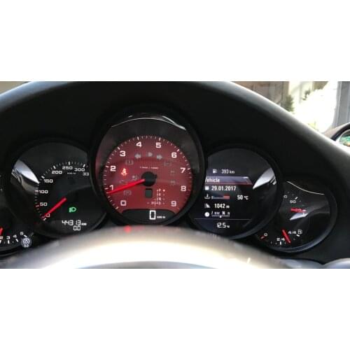 Gauge Face for Porsche 911 Carrera 991/Cayenne 958/Panamera 970 Tachometer