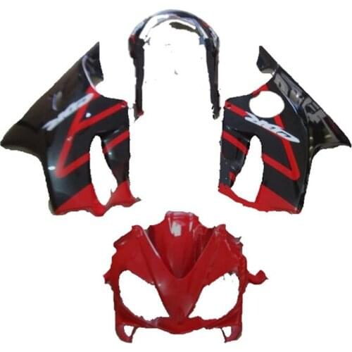 Injection ABS fairings for black red CBR 600 F4i 04 05 06 07fairing CBR600F CBR600F4I 2004-2007 body repair parts