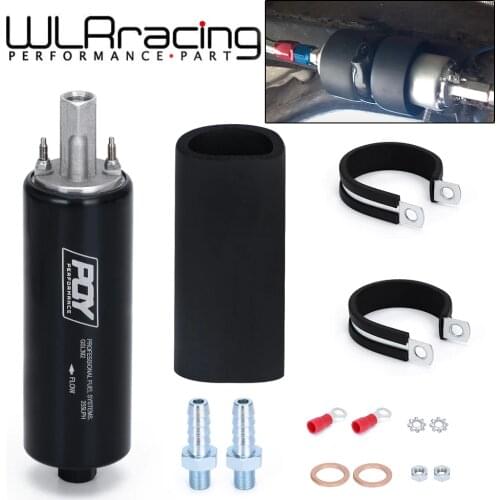 WLR - Black Universal High Flow & Fuel Pump GSL392 Pressure External Inline 255LPH With PQY logo or Withou logo WLR-FPB005