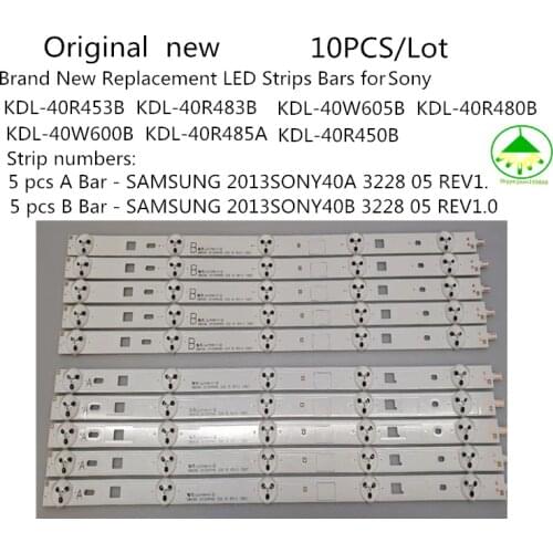 10 PCS/lot For Sony TV LED 40" KDL-40RM10B 2013SONY40A 2013SONY40B KDL-40W600B KDL-40R480B KDL-40R485B KDL-40R483B KDL-40R453B