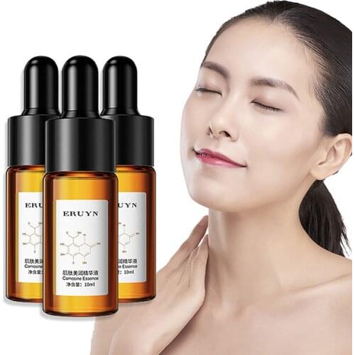 10x10ml Carnosine Essence Serum Moisturizing Brightening Firming Diminishing Spots Lighten Melanin Improve Dryness Skin Care