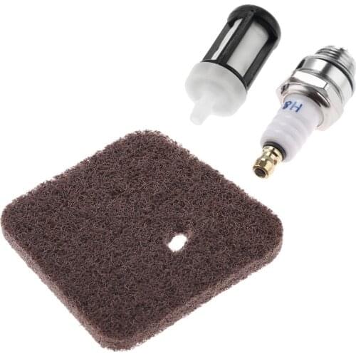3Pcs/kit Air Fuel Filter L7T Spark Plug for Stihl FS38 FS45 FS46 FS55 HS45 FC55 Carburetor Trimmer Replace 4140-124-2800 Part