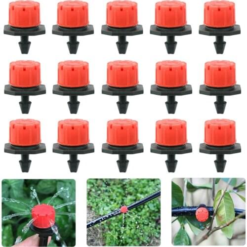 30-200PCS Adjustable Micro Drip Irrigation System Dripper Garden Flower Vegetable Plant Watering Equipment Sprinklers Nozzles