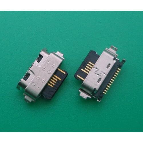 50Pcs Charging Dock Usb Charger Port Connector For Alcatel 3X 2020 2019 5061 5048 5 5086 5061K 5086D 5086A OT Type C Jack Plug