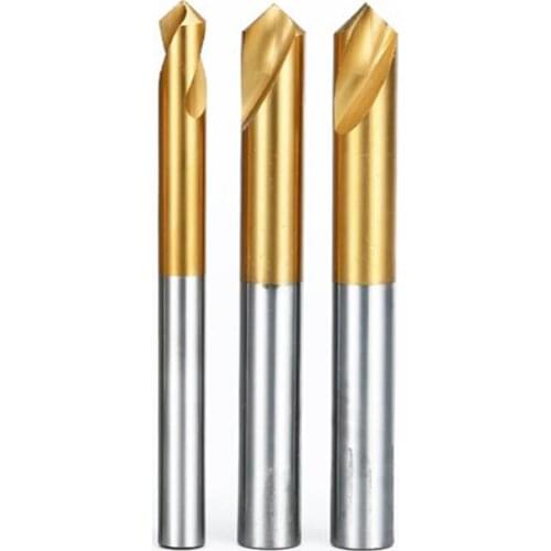 60°/90° HSS Centralized drill titanium-coated fixed point drill Center positioning drill chamfering knife for metal processing